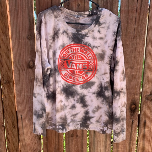 Vans Sweaters - Vans Black & White Tie Dye Sweater RARE